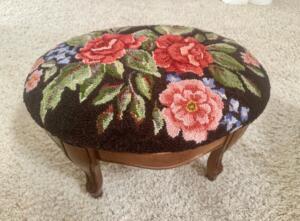 Floral Footstool
